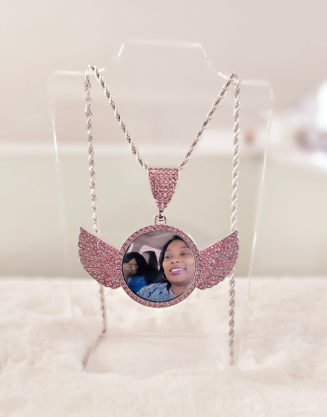 Angel Wings Circle Necklace