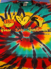 Load image into Gallery viewer, Juneteenth Tie Dye Tshirt