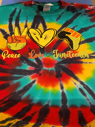 Juneteenth Tie Dye Tshirt