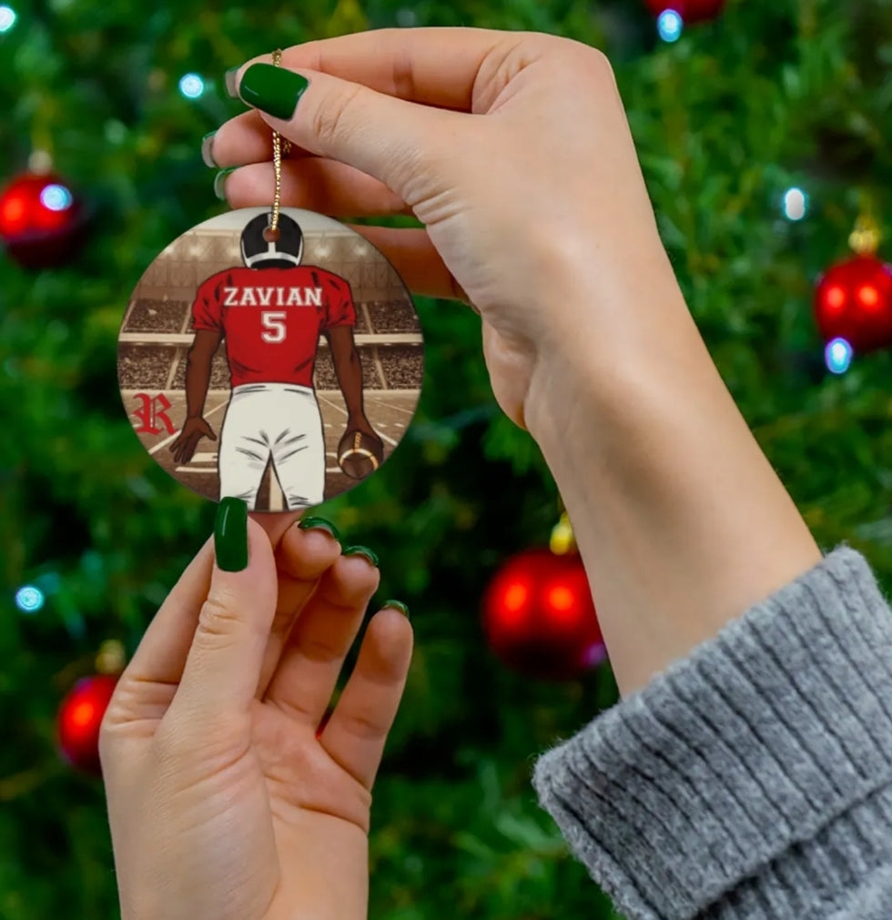 Custom Football Ornament
